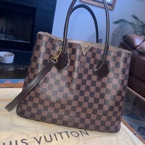 Louis Vuitton Kensington Damier Ebene’V’ Tote Bag